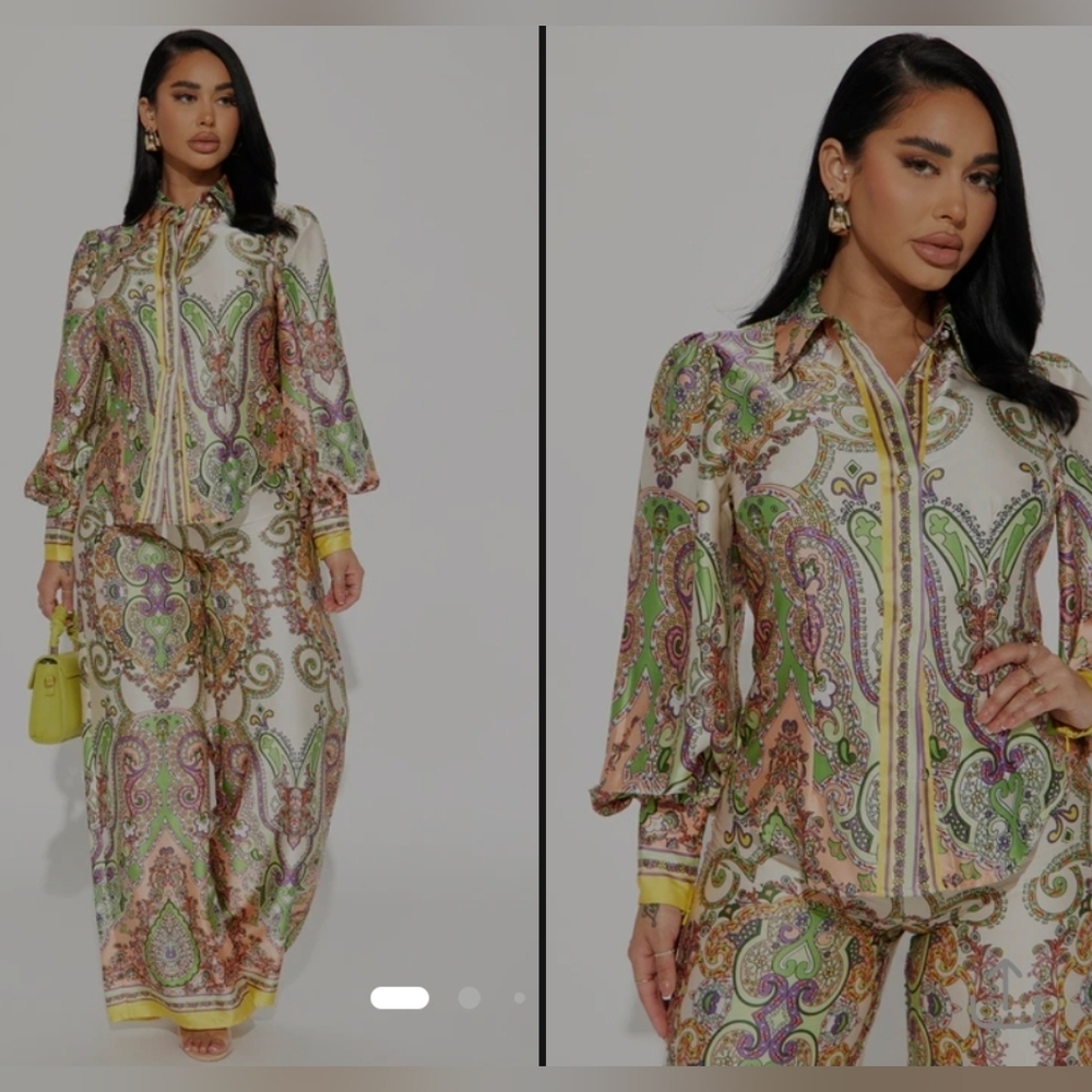 NWT Maldives TWO PIECE PANTS SET
